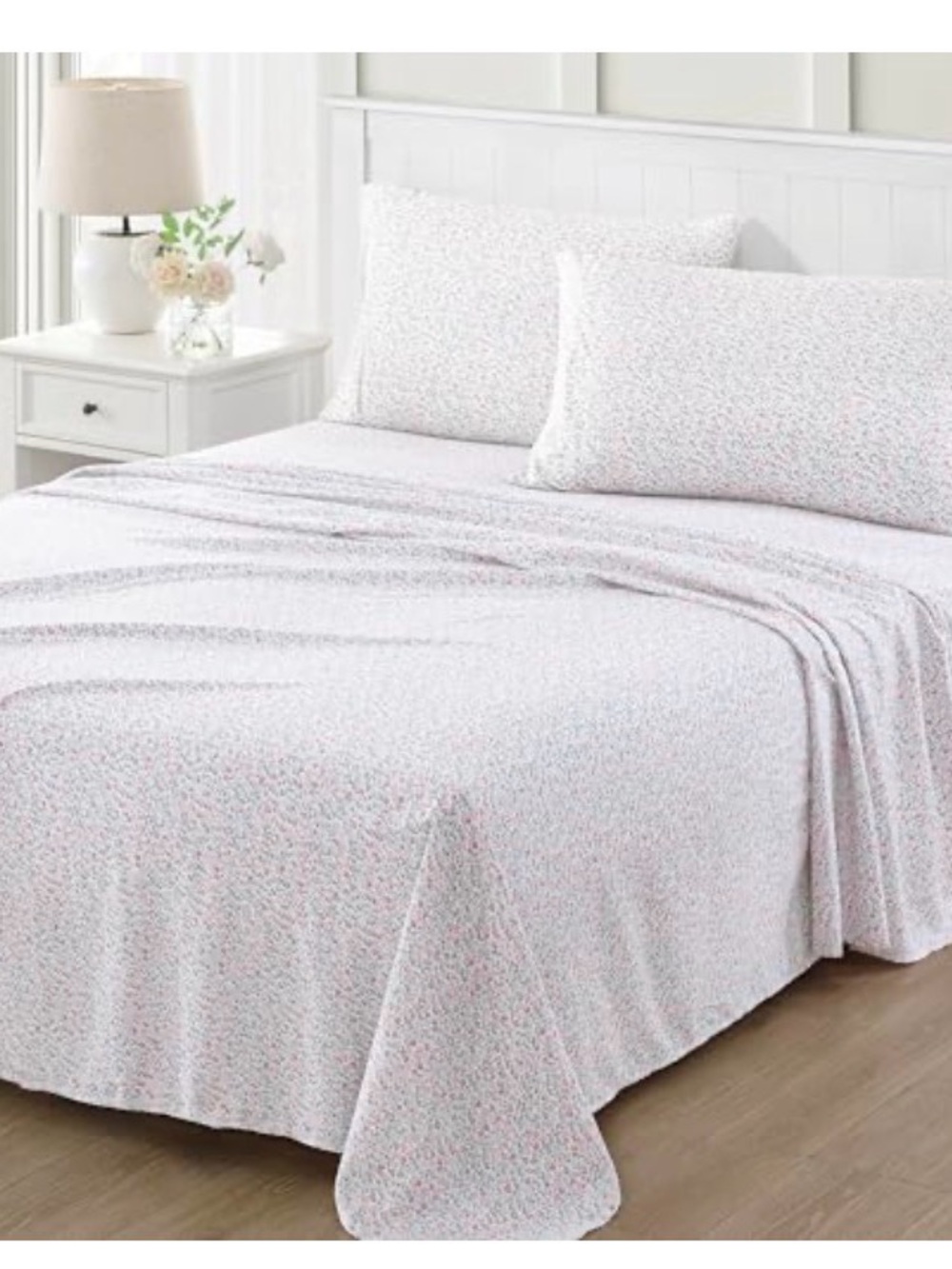 Martha Stewart Juniper Sea Pink Sheet Set